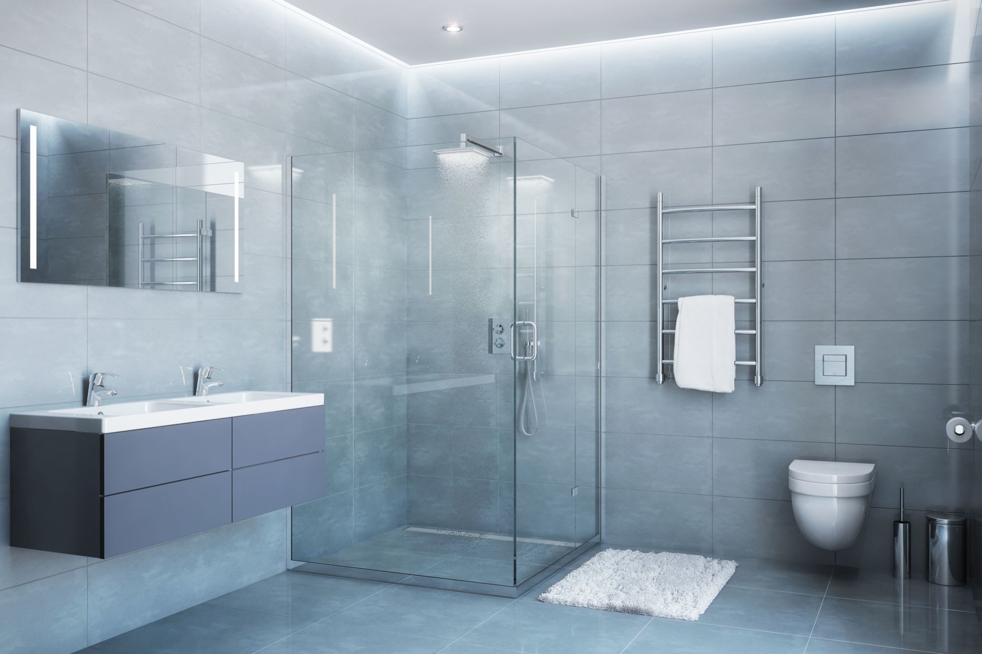 8 SALLE DE BAIN | Coréhome Entreprise de rénovation intérieure à Massy et Antony pour vos travaux de peinture, d’isolation et d’électricité Asnières-sur-Seine 7